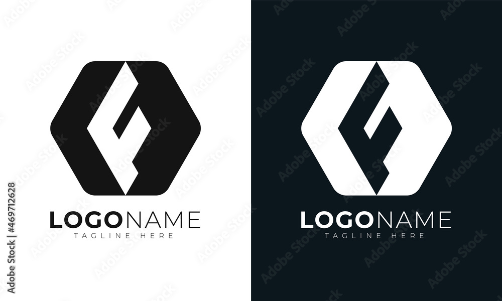 Initial letter f logo vector design template. With Hexagonal shape. Polygonal style. Initial letter f logo vector design template. With Hexagonal shape. Polygonal style.