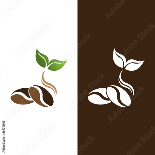 coffee bean icon vector