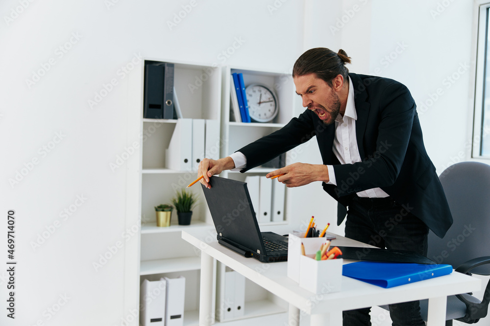 office worker office work blue document folder Lifestyle office worker office work blue document folder Lifestyle