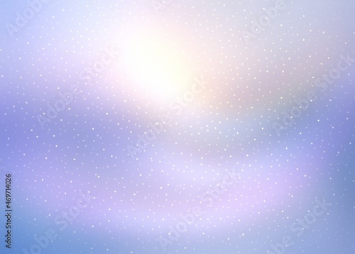 Brilliance light blue winter holidays blur background decorated shimmering dust. Bright shiny abstract texture.