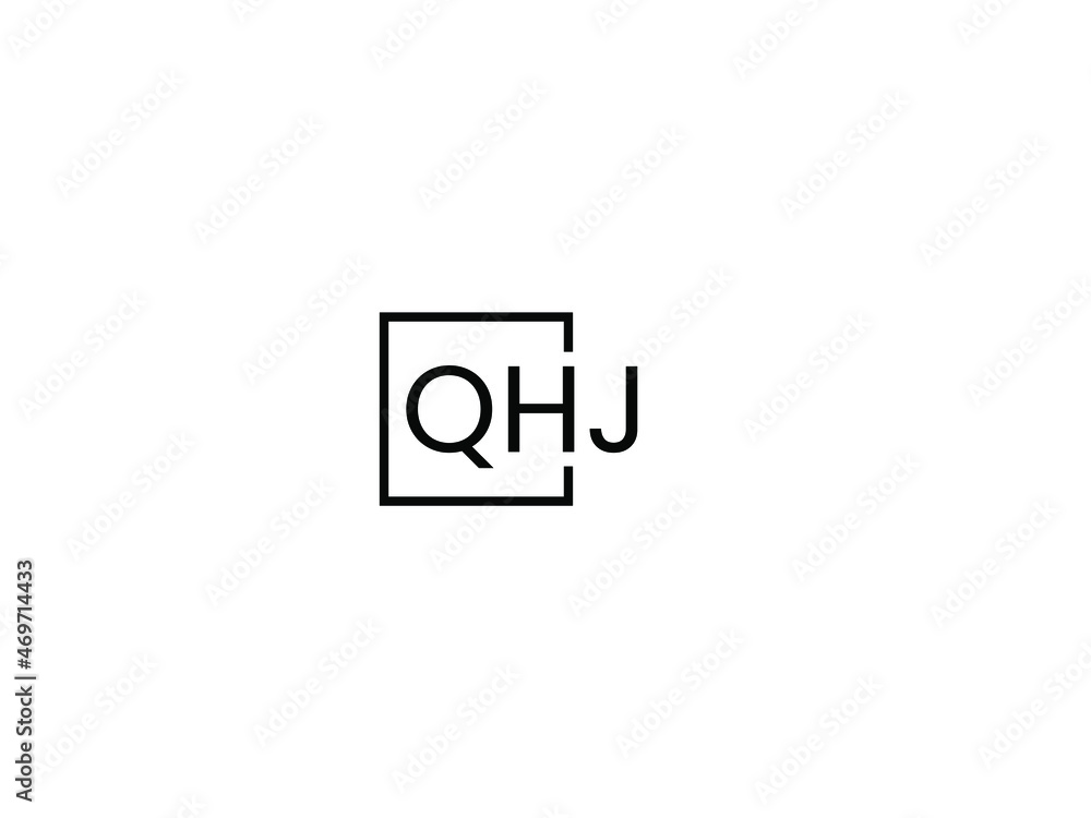 QHJ letter initial logo design vector illustration QHJ letter initial logo design vector illustration