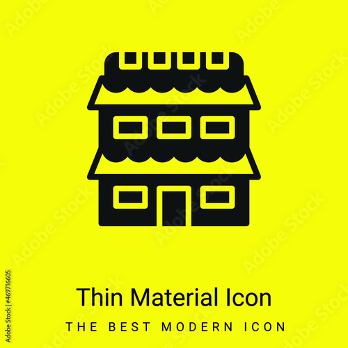 Appartment minimal bright yellow material icon
