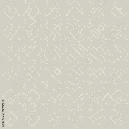 Scrim linen weave texture vector pattern background. Seamless dense waffle style blended canvas texture or stone surface effect. Woven faux burlap fabric repeat design. Ecru natural beige backdrop.