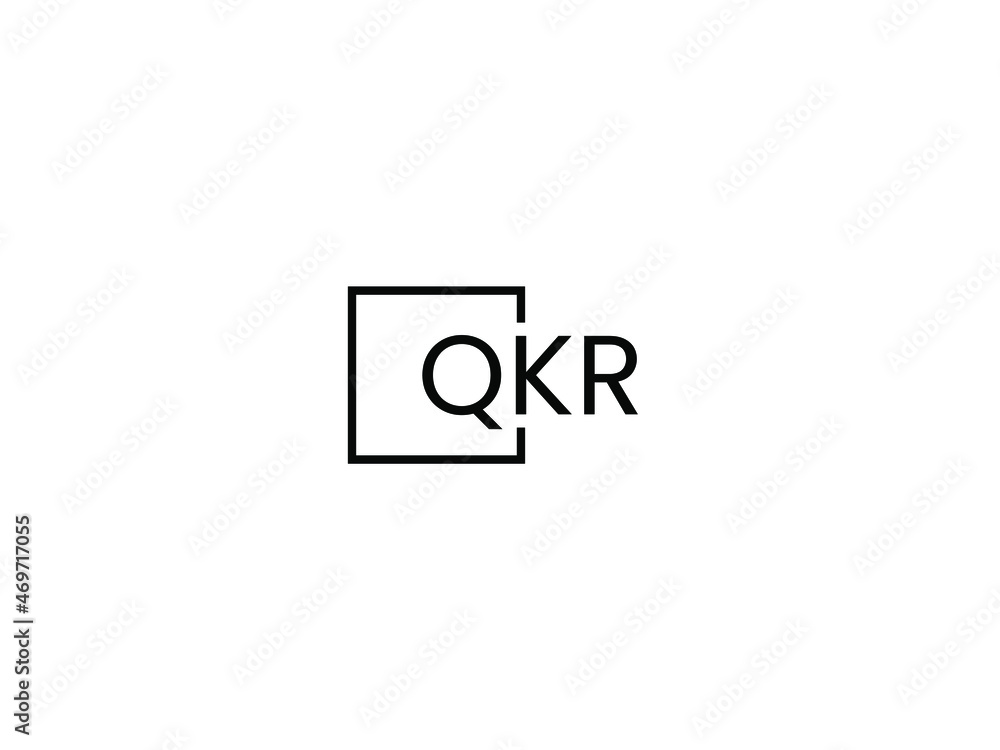 QKR letter initial logo design vector illustration QKR letter initial logo design vector illustration