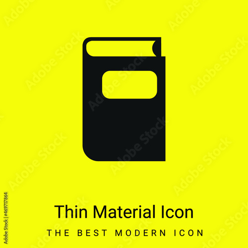 Book Gross Black Shape minimal bright yellow material icon