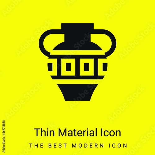 Amphora minimal bright yellow material icon