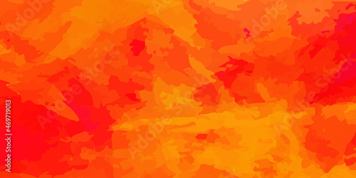 Red grunge paint wall image. Orange and yellow watercolor background. abstract bright orange and red colors background for design.  © Creative Design