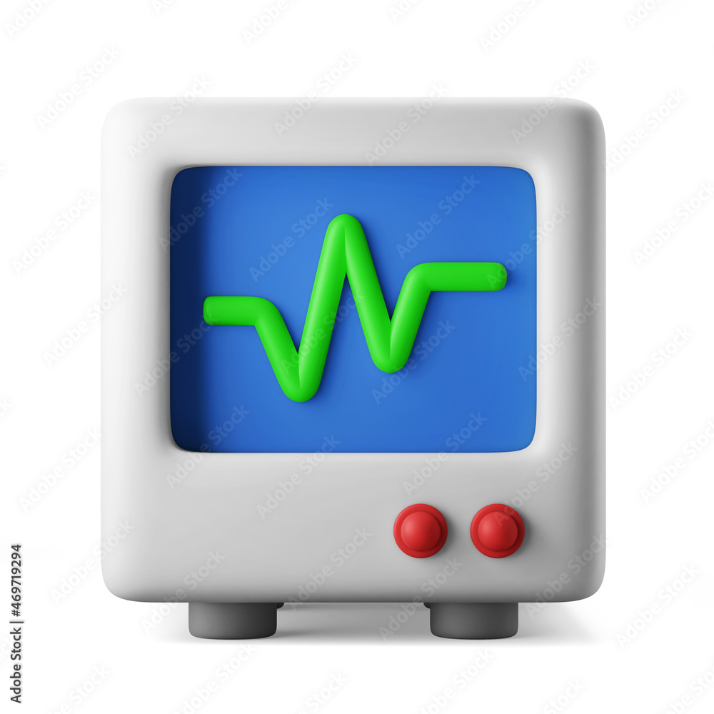 medical heart cardio vitality rate monitor display screen 3d illustration rendering 3d icon concept object isolated medical heart cardio vitality rate monitor display screen 3d illustration rendering 3d icon concept object isolated