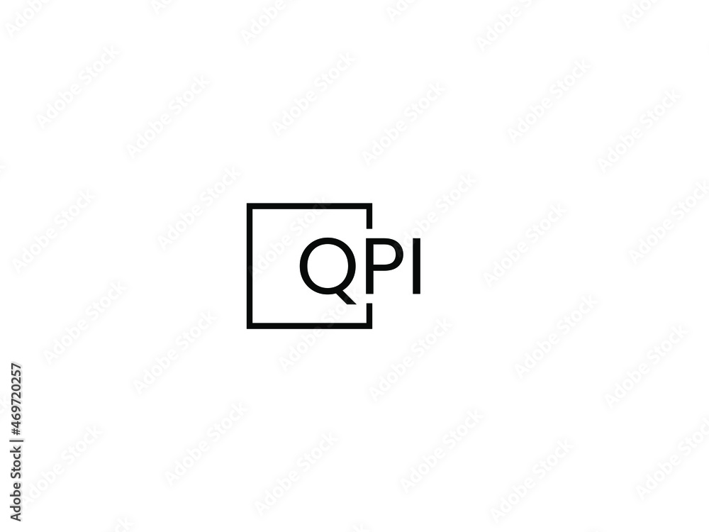 QPI letter initial logo design vector illustration QPI letter initial logo design vector illustration