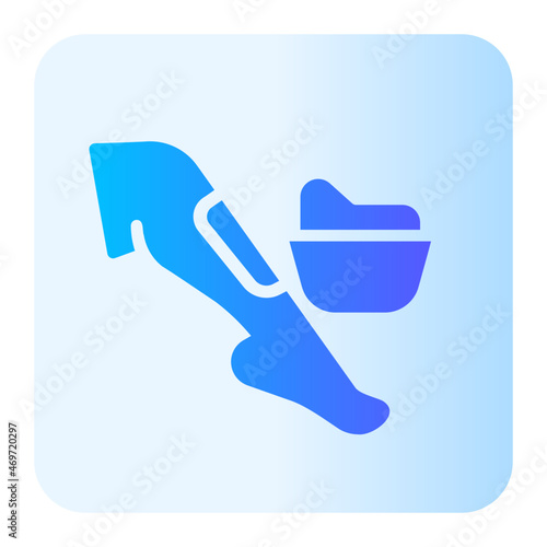 waxing gradient icon