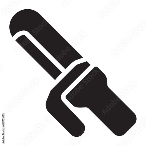 Hair Curler glyph icon