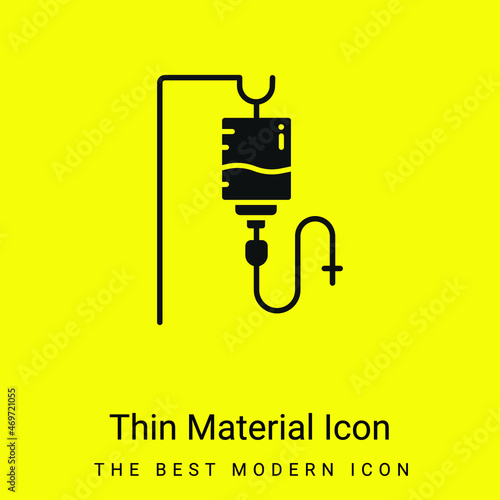 Blood minimal bright yellow material icon