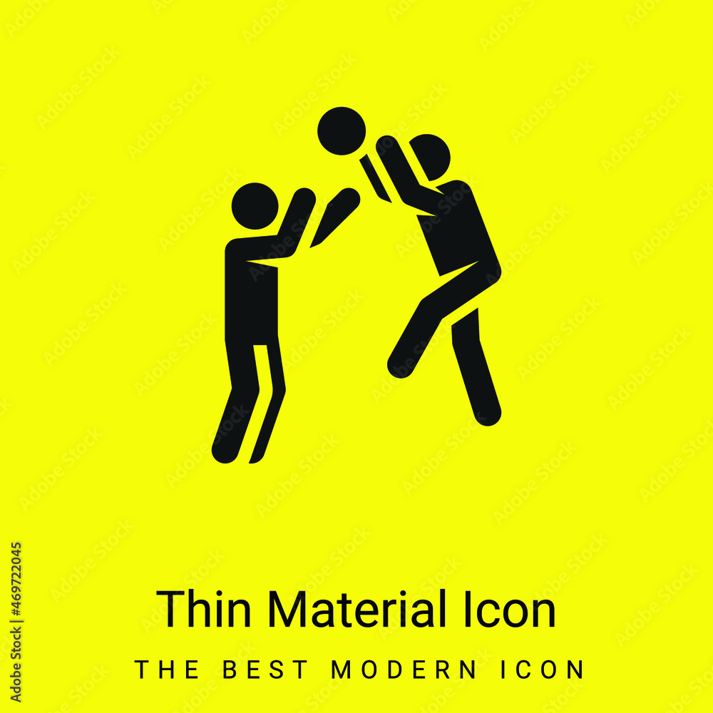 Basketball Player minimal bright yellow material icon Basketball Player minimal bright yellow material icon