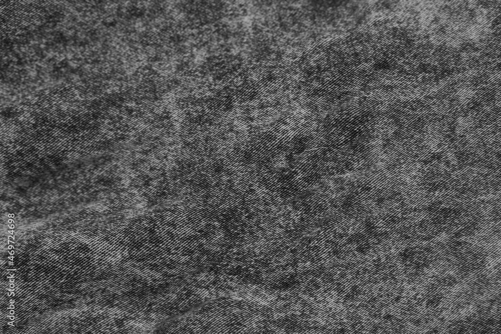 Fototapeta premium Gray denim texture. Fabric background.