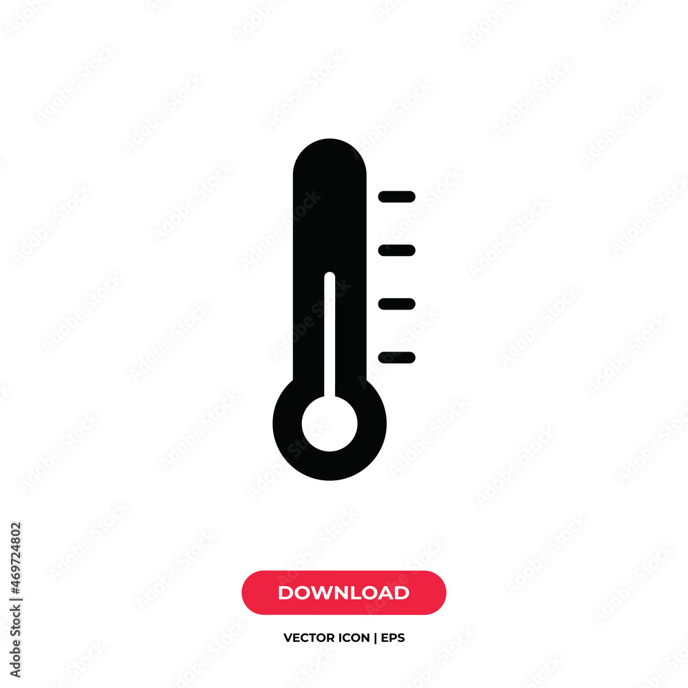 Thermometer icon vector. Temperature sign Thermometer icon vector. Temperature sign