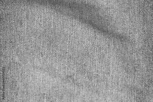 Gray denim texture. Fabric background.