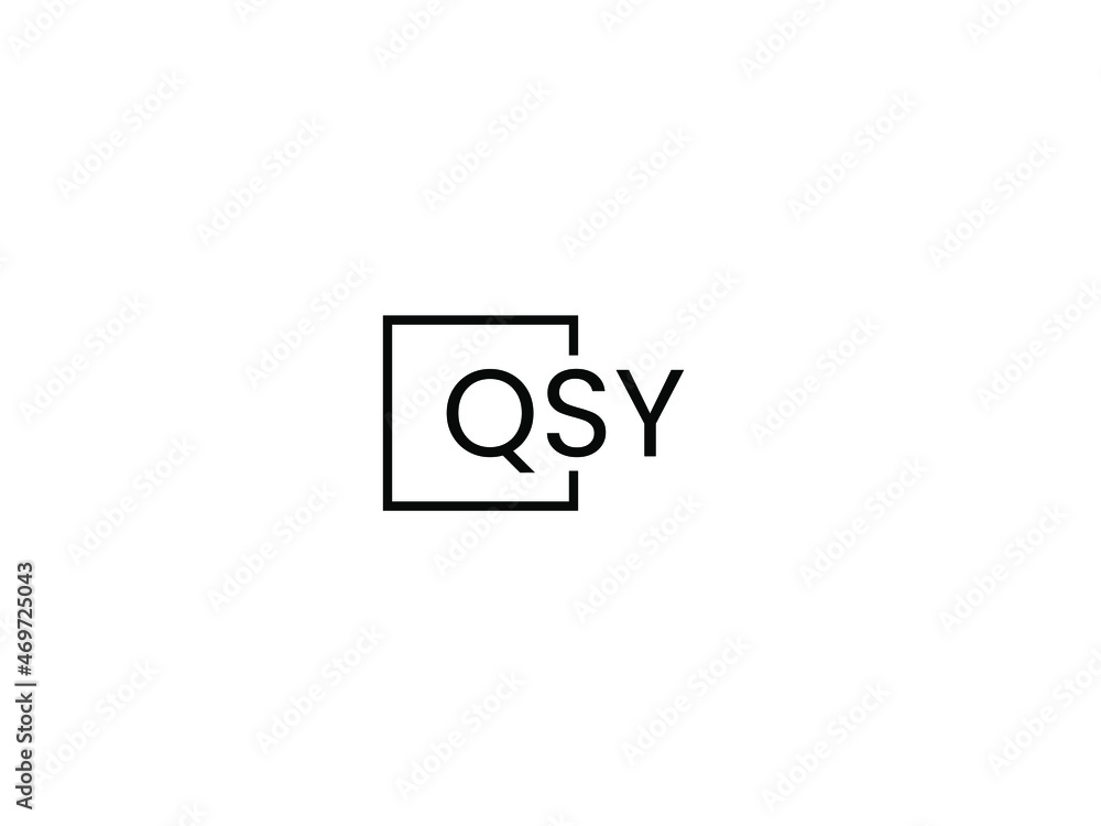 QSY letter initial logo design vector illustration QSY letter initial logo design vector illustration