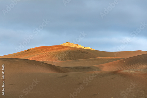 view of Timanfaya national park with volcanoes © travelview