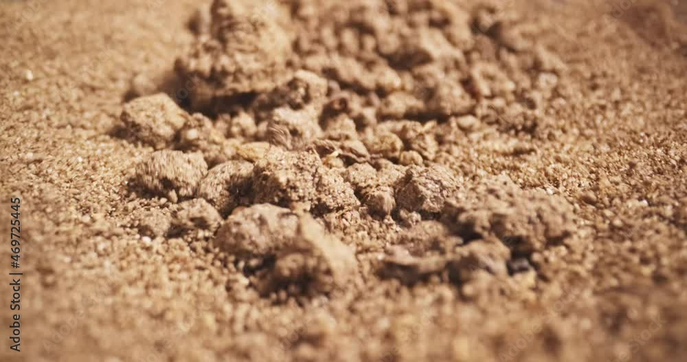 Soil stirring up while earthquake Soil stirring up while earthquake
