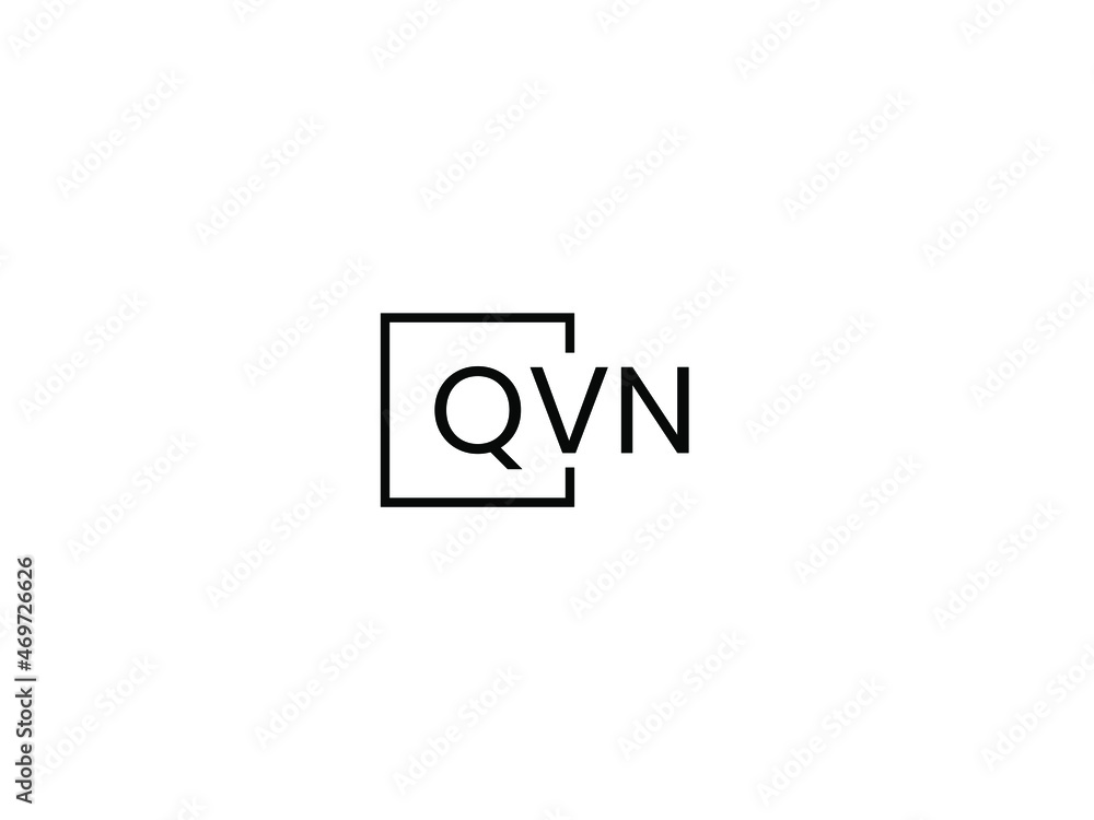 QVN letter initial logo design vector illustration