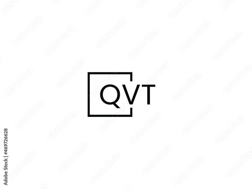 QVT letter initial logo design vector illustration QVT letter initial logo design vector illustration