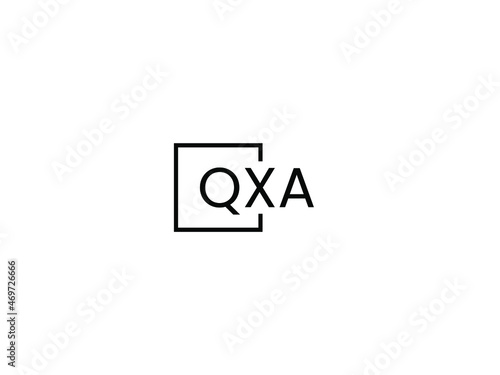 QXA letter initial logo design vector illustration