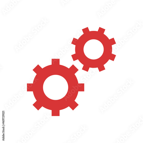 Cogwheel gear mechanism settings icon