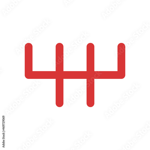 Stick shift vector Icon