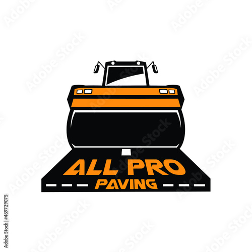 Ready made paving company logo vector template set