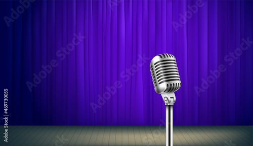 Concert concept. Horizontal banner with copy space