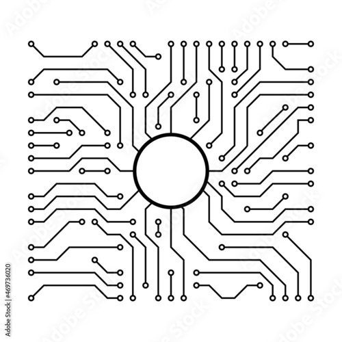 Abstract motherboard illustration . technology vector background. 