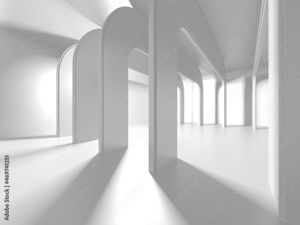White Modern Background. Abstract Building Concept White Modern Background. Abstract Building Concept