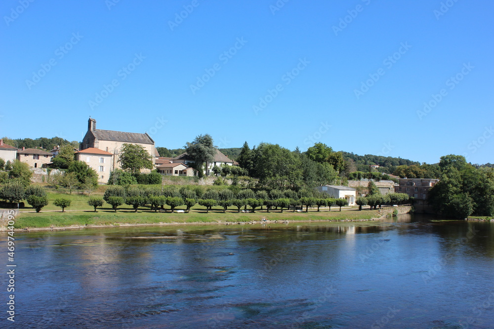 Obraz premium Saint Victurnien is a commune on the river la vienne, in the Haute Vienne department of France.