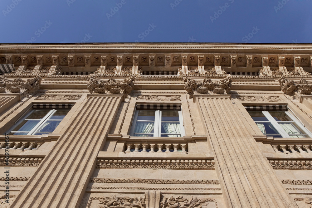 Low angle view of Parisian Palais Royal 