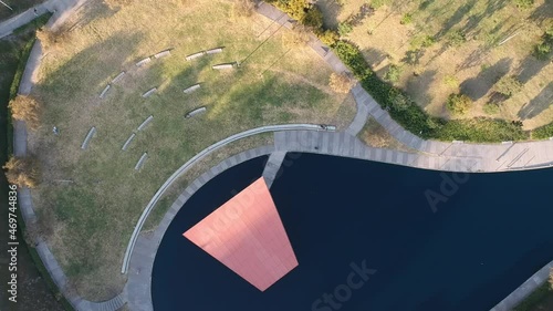Aerial view Parque la Mexicana, México City.