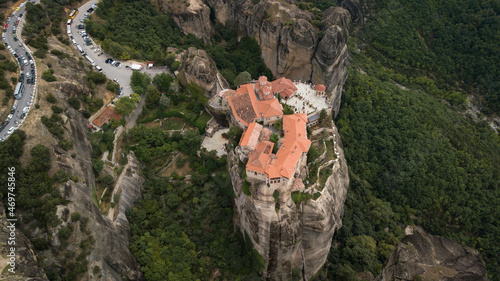 Varlaam monastery at Meteora in Trikala region in summer, Greece. photo