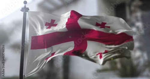 Fotografía Georgia national flag