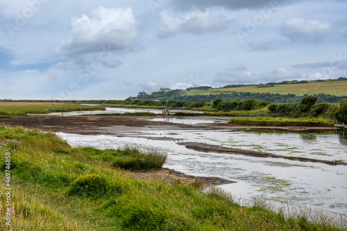 Seven Sisters country park and the Cuckmere river in East Sussex  England