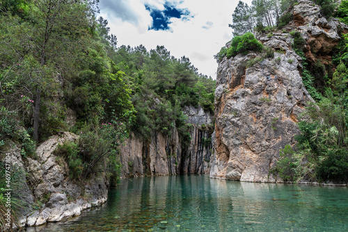 Fuente de los Ba  os in Montanejos  Spain.