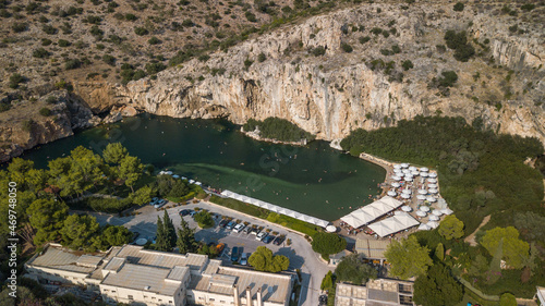 Vouliagmeni, Thermal Radonic Mineral Water Lake near Athen, Greece photo