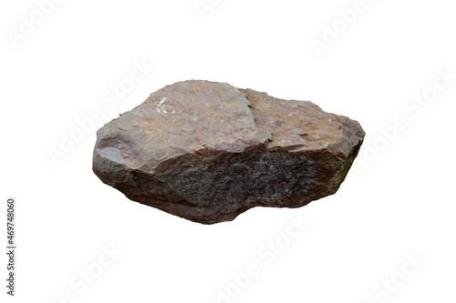 Cuadro en lienzo Raw specimen of shale clastic sedimentary rock isolated on white background