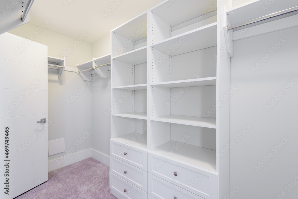 Empty closet, working closet, cupboard in bedroom. Empty closet, working closet, cupboard in bedroom.