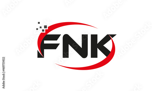 dots or points letter FNK technology logo designs concept vector Template Element © Mohammad