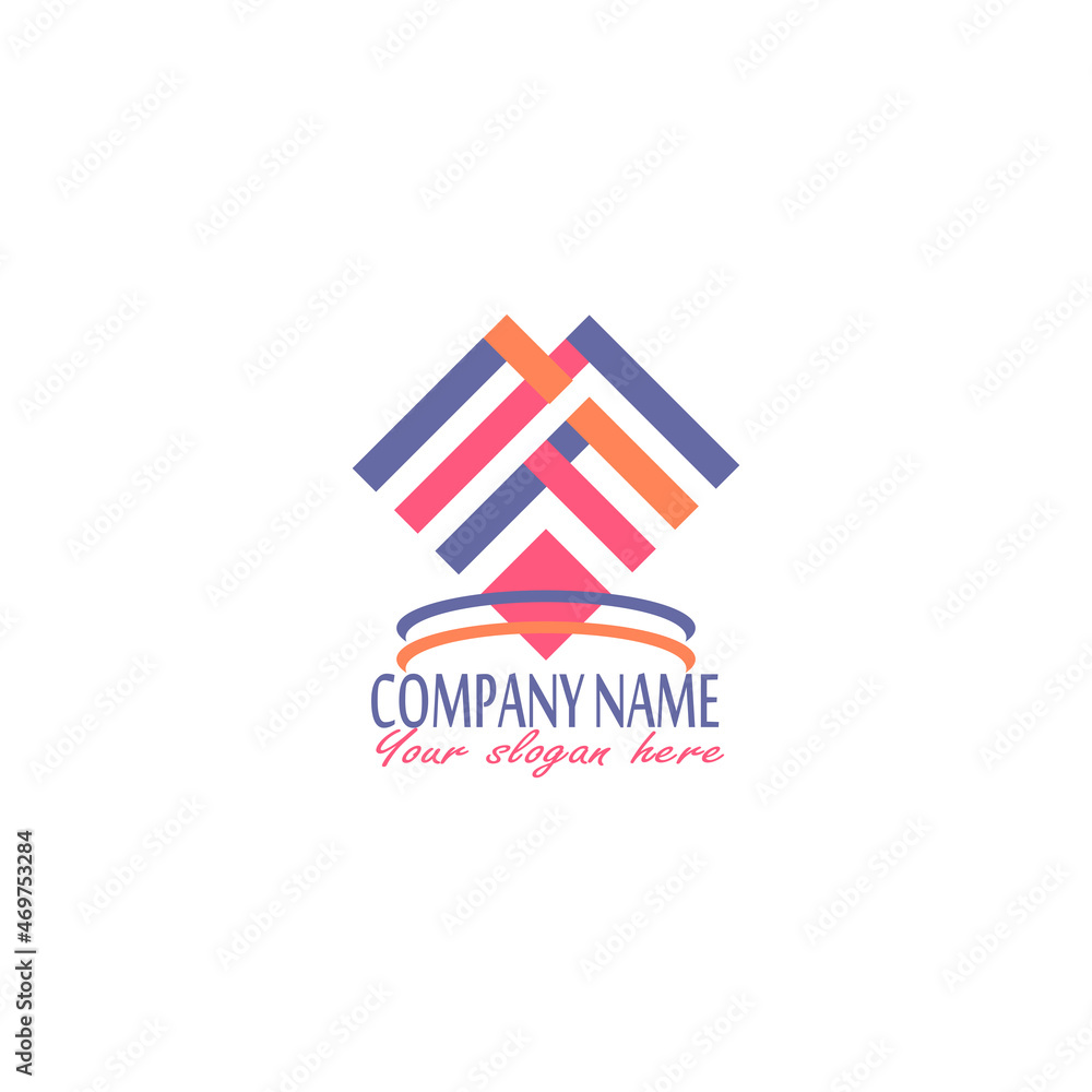 Corporate business fintech logo abstract design template Corporate business fintech logo abstract design template