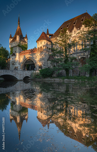 View on Vajdahunyad castle ...