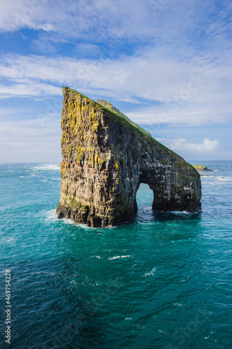The impressive Drangarnir Arch on the Faroe Islands