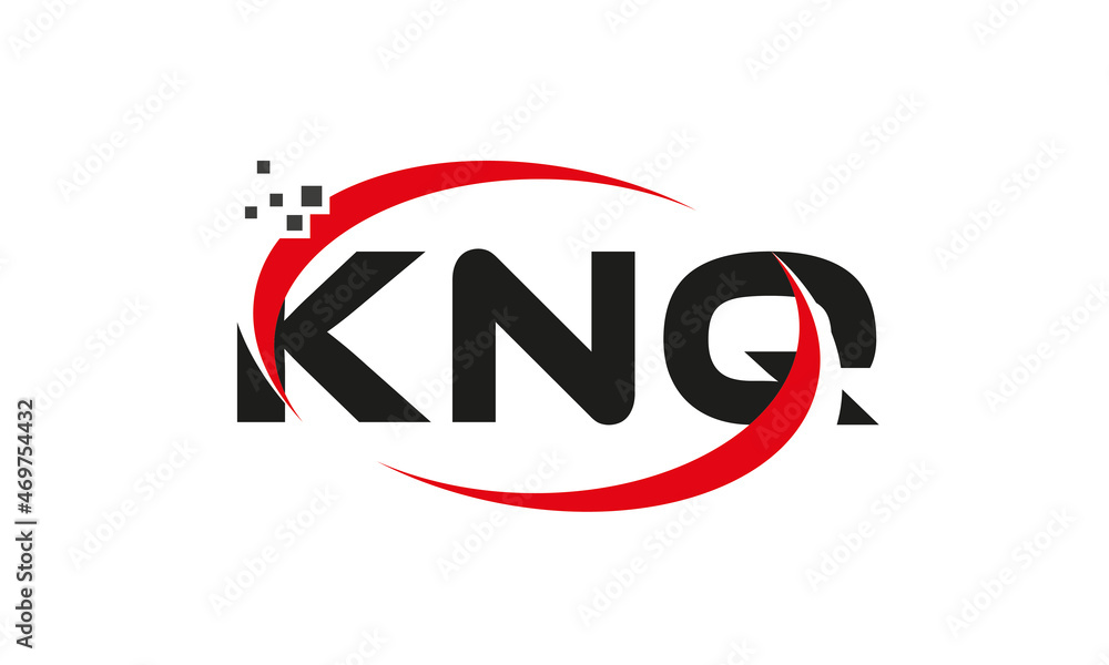 dots or points letter KNQ technology logo designs concept vector Template Element dots or points letter KNQ technology logo designs concept vector Template Element