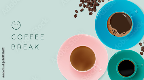Coffee break background