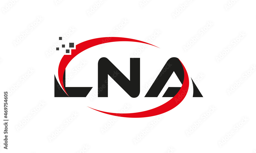 dots or points letter LNA technology logo designs concept vector Template Element dots or points letter LNA technology logo designs concept vector Template Element