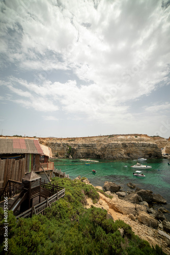 The view of the sea in Malta